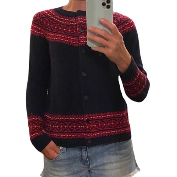 Talbots wool blend fair island sweater. Size S P - Picture 1 of 7